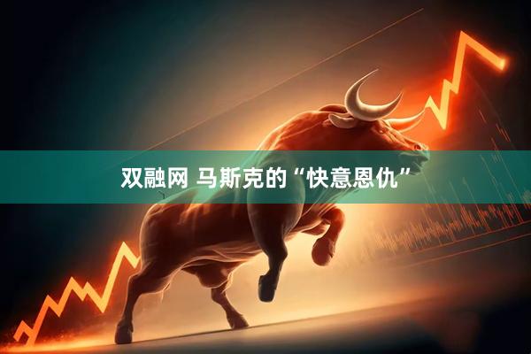 双融网 马斯克的“快意恩仇”