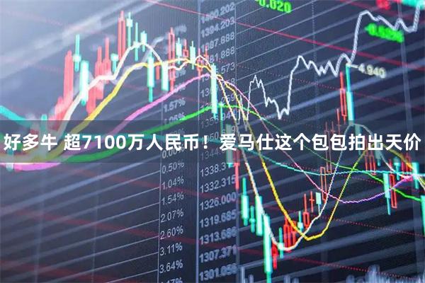 好多牛 超7100万人民币！爱马仕这个包包拍出天价