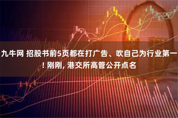 九牛网 招股书前5页都在打广告、吹自己为行业第一! 刚刚, 港交所高管公开点名