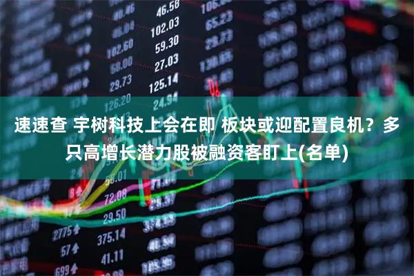 速速查 宇树科技上会在即 板块或迎配置良机?多只高增长潜力股被融资客盯上(名单)
